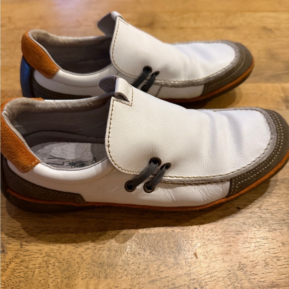 Fly London Women’s White and Brown Casual Loafers